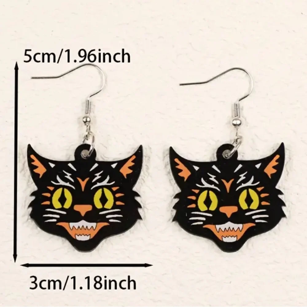 Black Cat Earrings